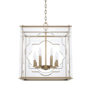 Capital Lighting - 525681AD - Eight Light Foyer - Aria - Aged Brass