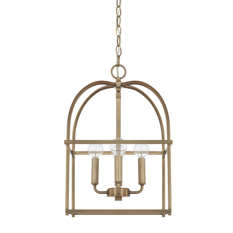 Capital Lighting - 527542AD - Four Light Foyer - Aubrey - Aged Brass