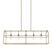 Capital Lighting - 825751AD - Five Light Island Pendant - Aubrey - Aged Brass