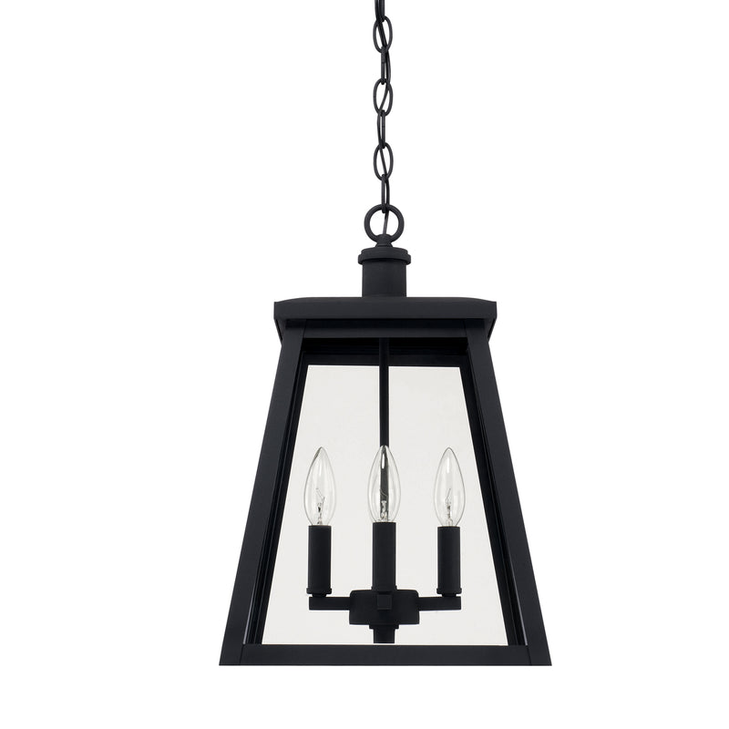 Capital Lighting - 926842BK - Four Light Outdoor Hanging Lantern - Belmore - Black