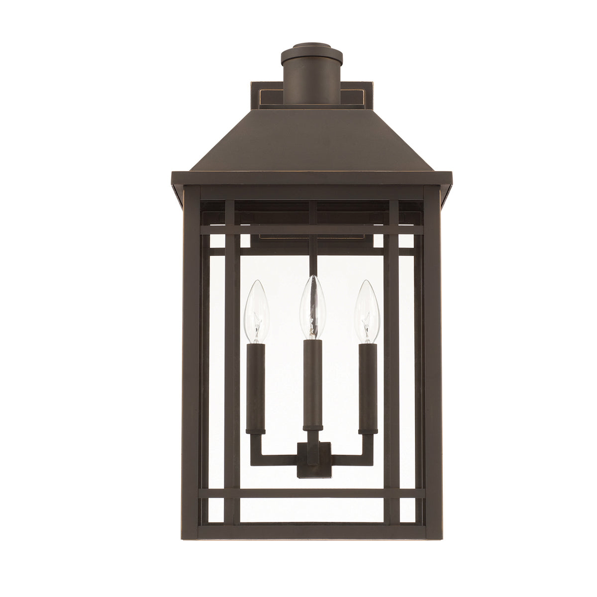 Capital Lighting - 927131OZ - Three Light Outdoor Wall Lantern - Braden - Oiled Bronze