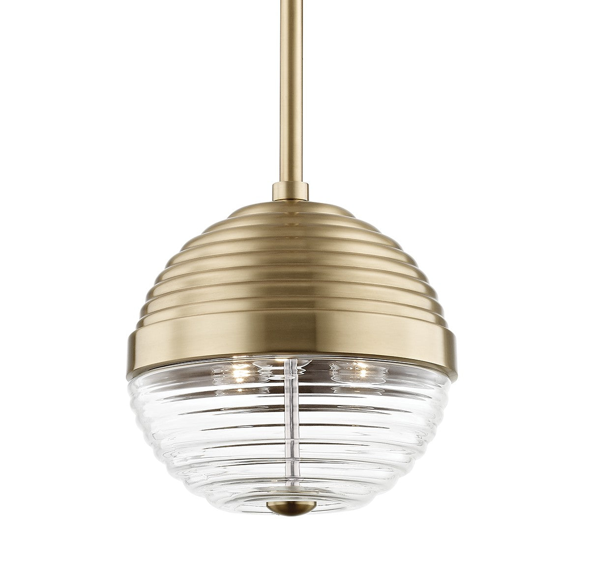Hudson Valley - 1210-AGB - Three Light Pendant - Easton - Aged Brass