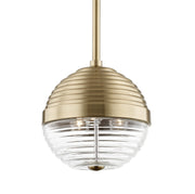 Hudson Valley - 1210-AGB - Three Light Pendant - Easton - Aged Brass