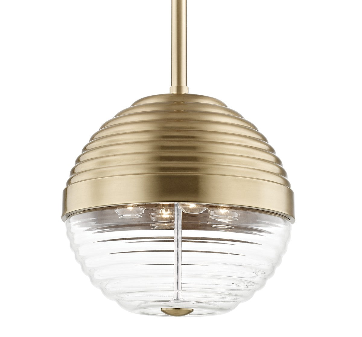 Hudson Valley - 1214-AGB - Four Light Pendant - Easton - Aged Brass