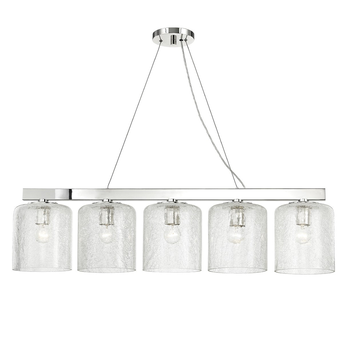 Hudson Valley - 3240-PN - Five Light Island Pendant - Charles - Polished Nickel