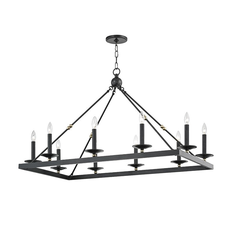 Hudson Valley - 3244-AOB - Ten Light Linear - Allendale - Aged Old Bronze