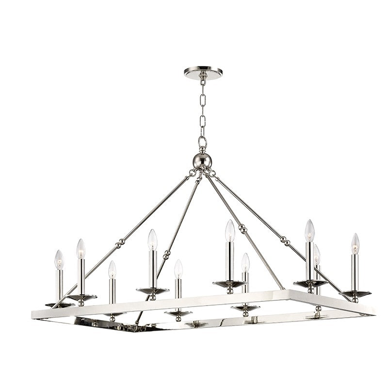 Hudson Valley - 3244-PN - Ten Light Linear - Allendale - Polished Nickel