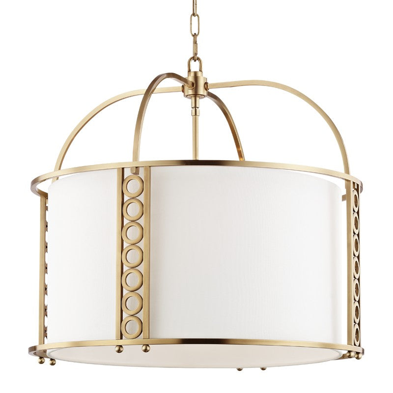 Hudson Valley - 6724-AGB - Eight Light Chandelier - Infinity - Aged Brass
