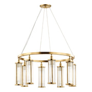 Hudson Valley - 9130-AGB - Eight Light Chandelier - Marley - Aged Brass