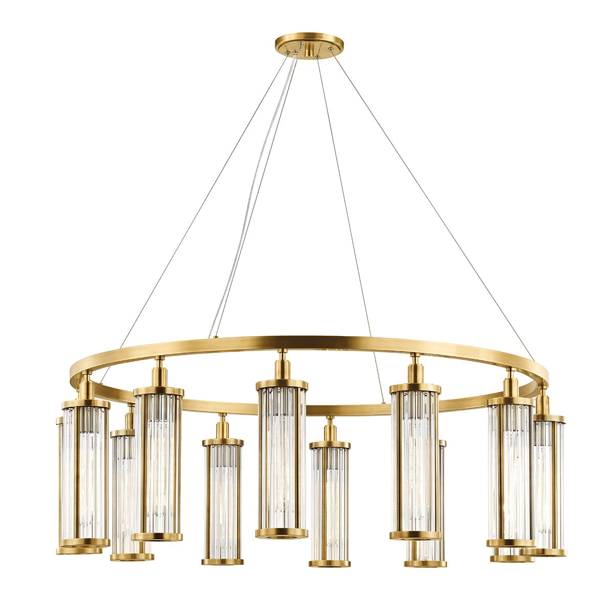 Hudson Valley - 9142-AGB - 12 Light Chandelier - Marley - Aged Brass