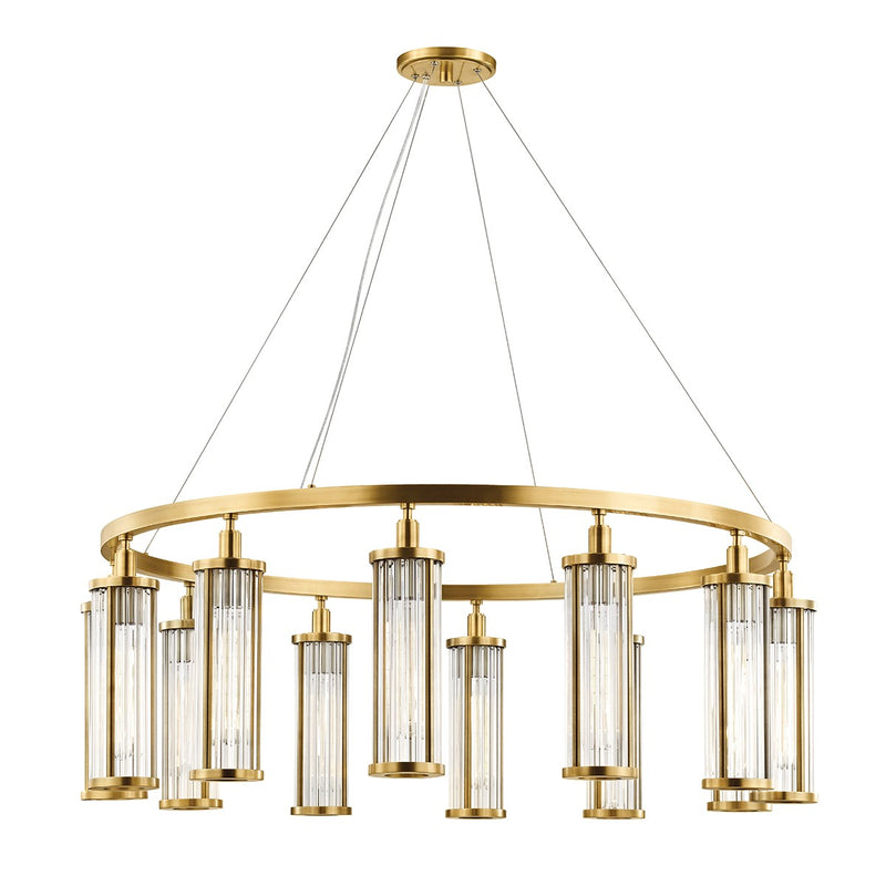 Hudson Valley - 9142-AGB - 12 Light Chandelier - Marley - Aged Brass