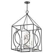 Hudson Valley - 9224-AIPN - Eight Light Lantern - Octavio - Aged Iron/Polished Nickel Combo