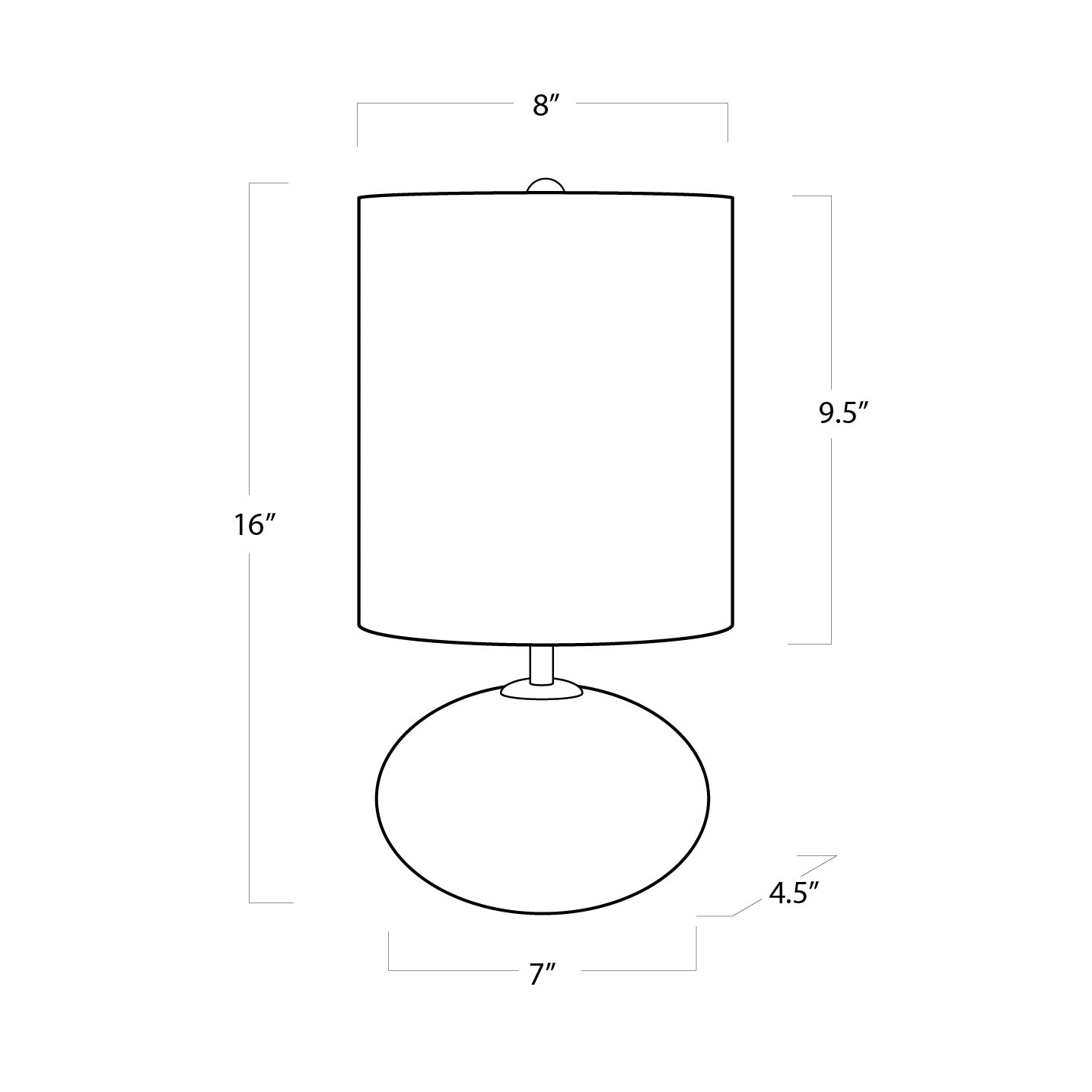 Regina Andrew - 13-1048 - One Light Mini Lamp - Concrete - Natural