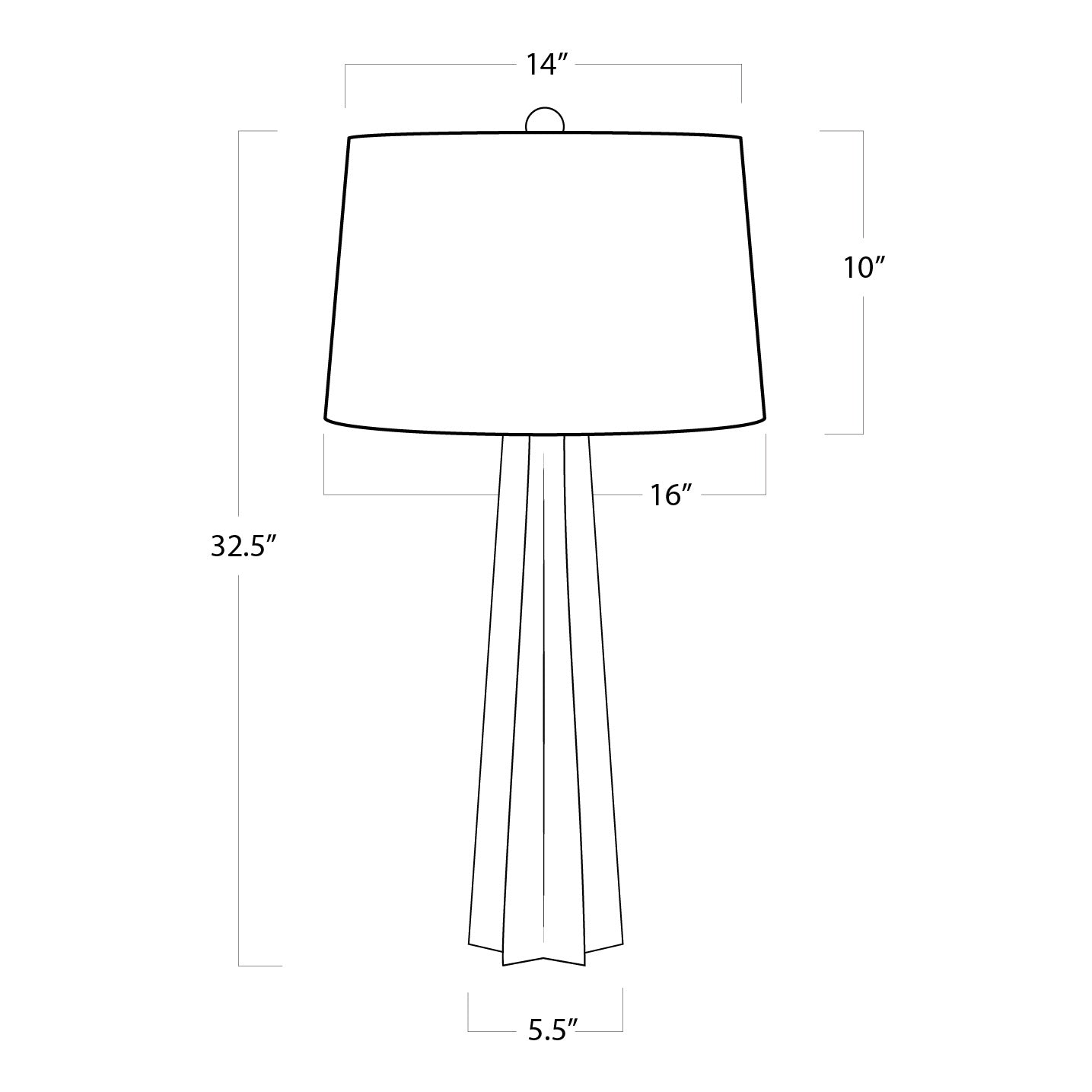 Regina Andrew - 13-1098WT - One Light Table Lamp - Glass - White