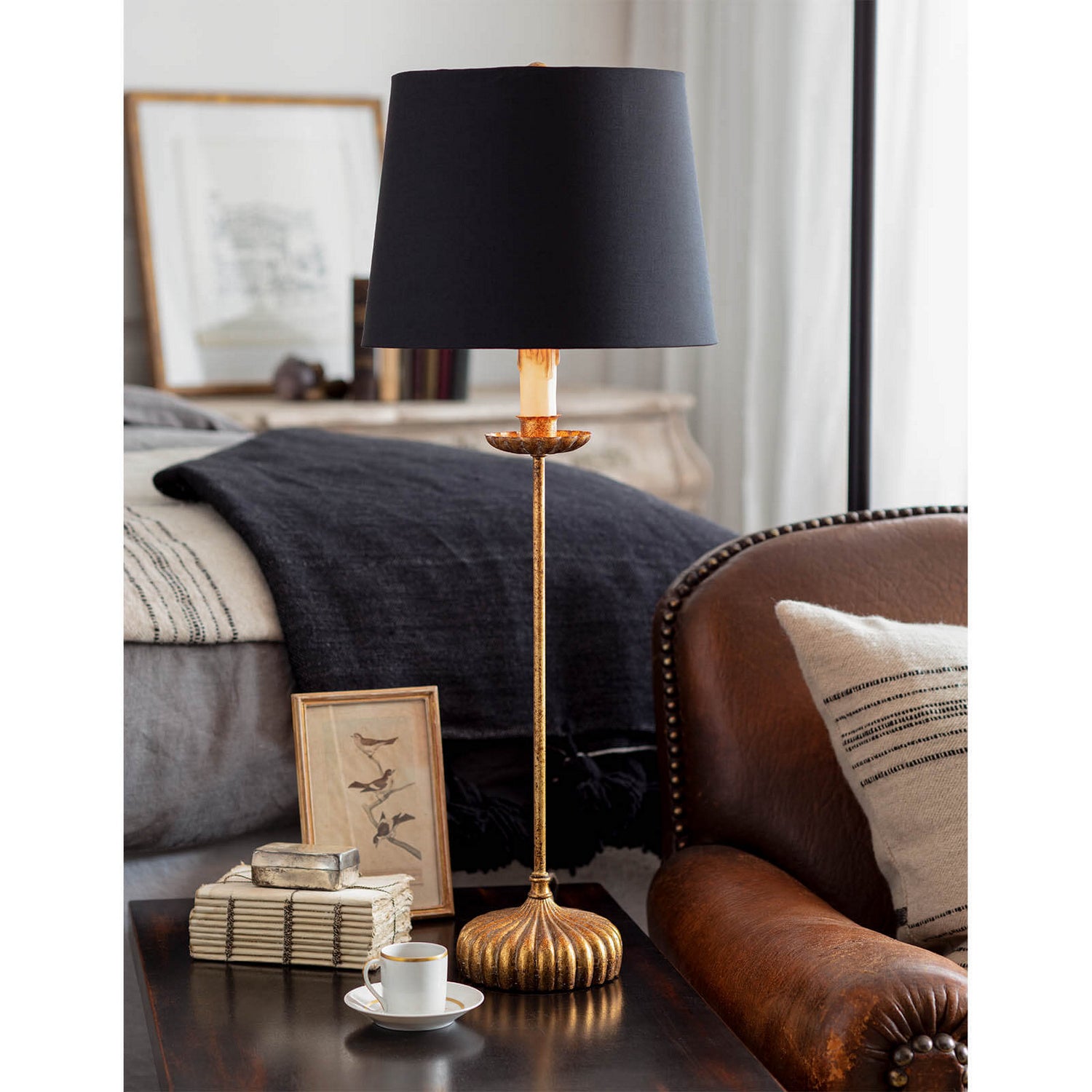 Regina Andrew - 13-1172 - One Light Table Lamp - Clove - Antique Gold Leaf
