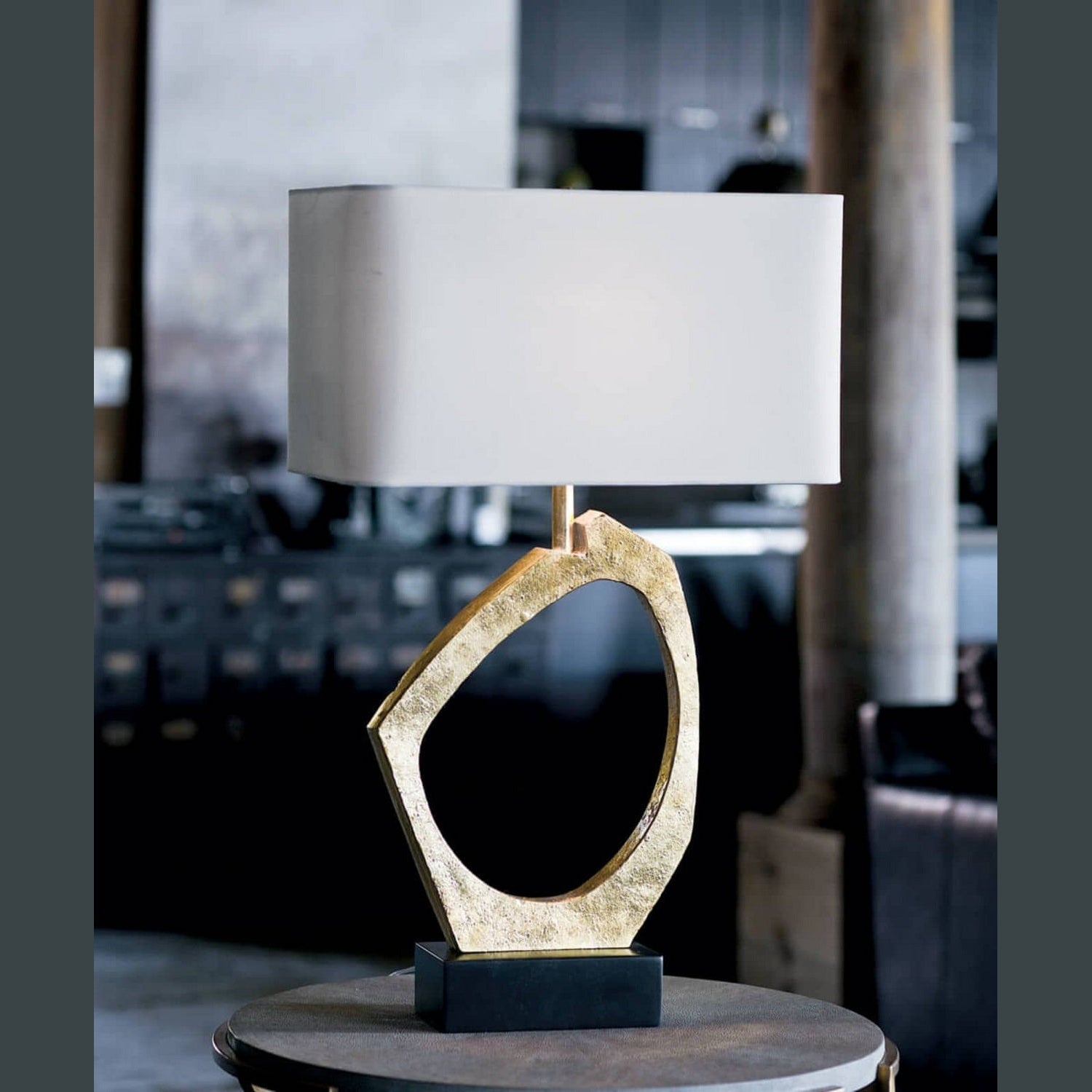 Regina Andrew - 13-1176 - One Light Table Lamp - Manhattan - Gold Leaf