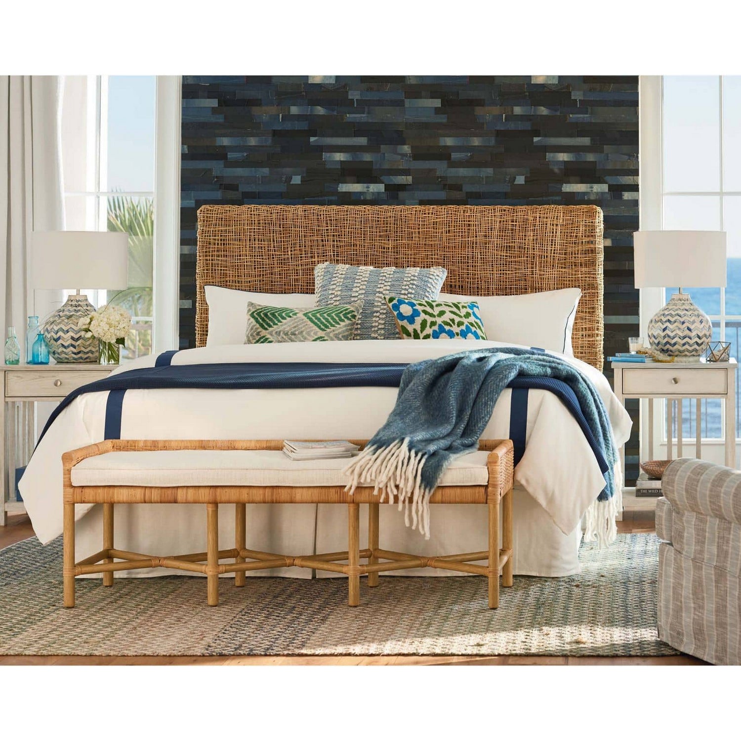 Regina Andrew - 13-1200 - One Light Table Lamp - Chevron - Indigo