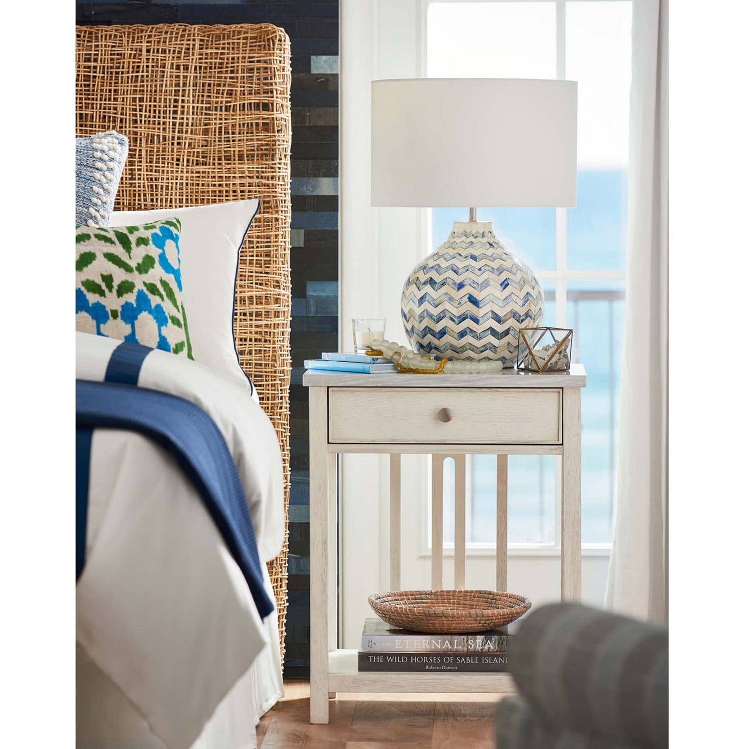 Regina Andrew - 13-1200 - One Light Table Lamp - Chevron - Indigo