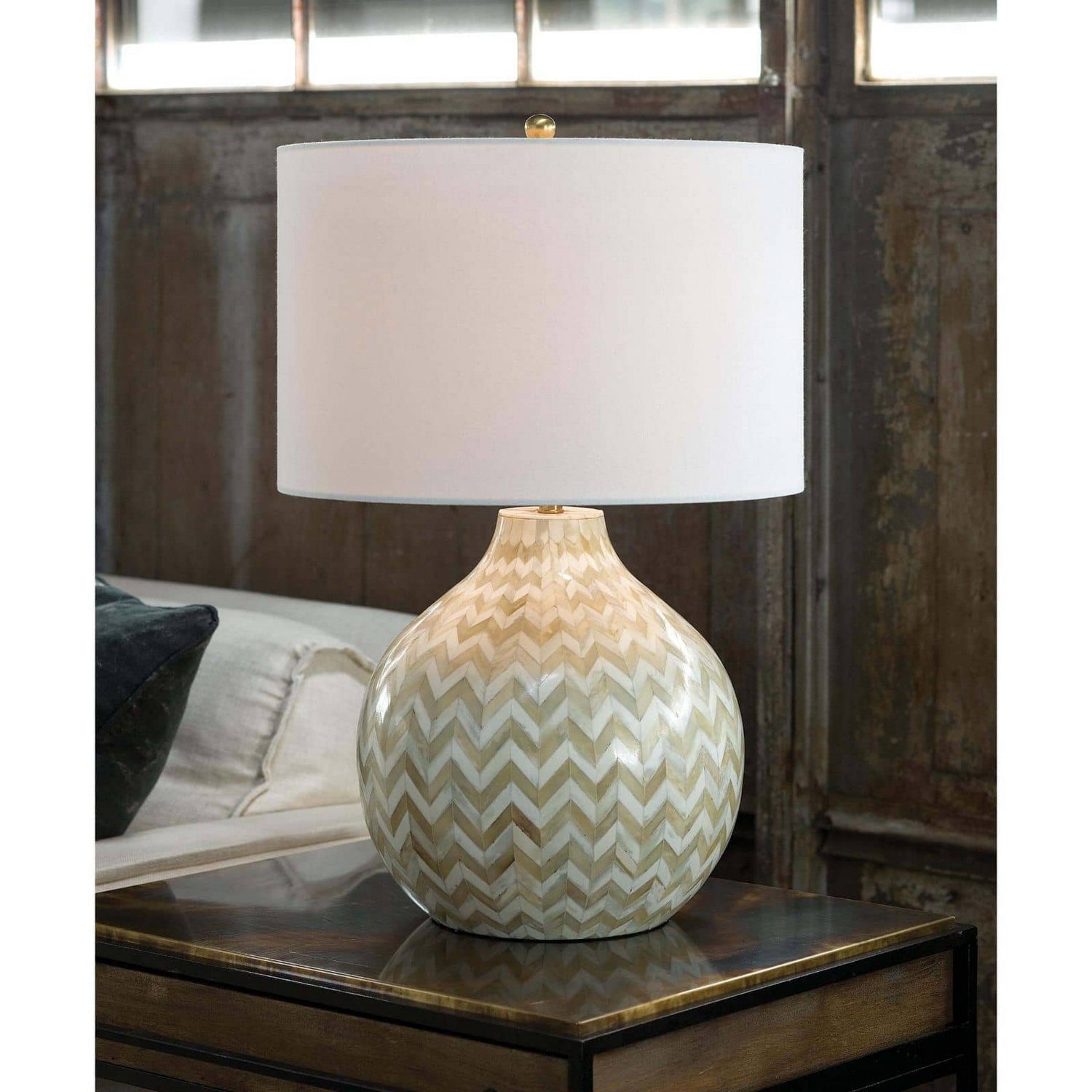 Regina Andrew - 13-1201 - One Light Table Lamp - Chevron - Natural