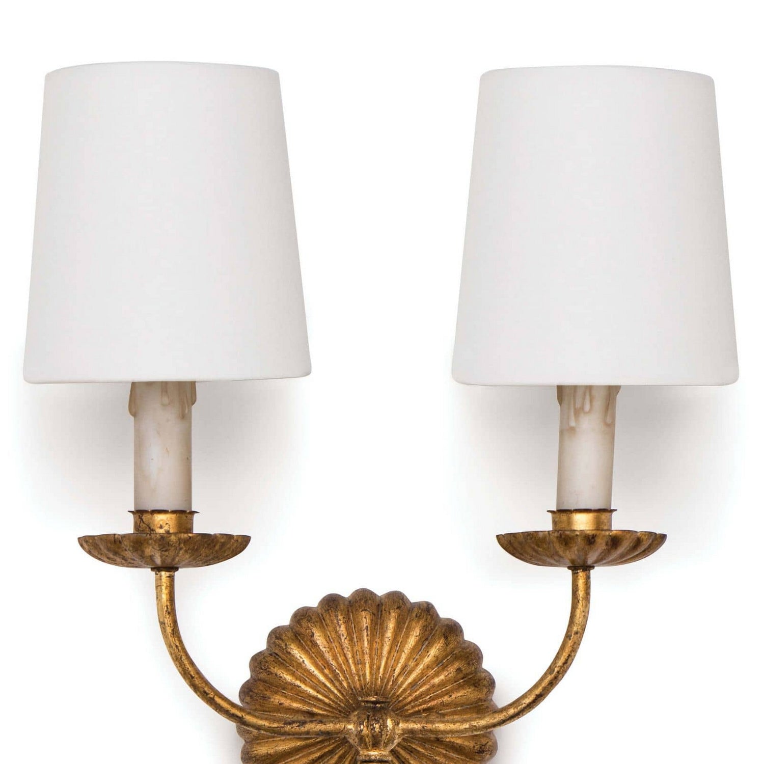 Regina Andrew - 15-1074 - Two Light Wall Sconce - Clove - Antique Gold Leaf
