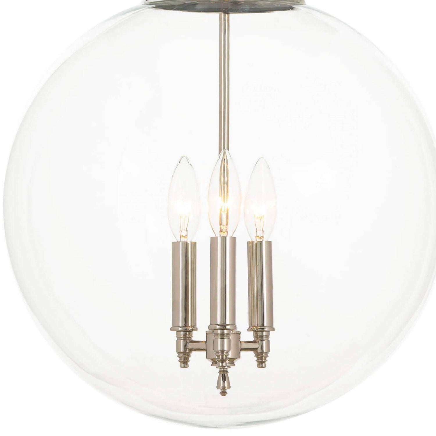 Regina Andrew - 16-1004PN - Three Light Pendant - Globe - Polished Nickel