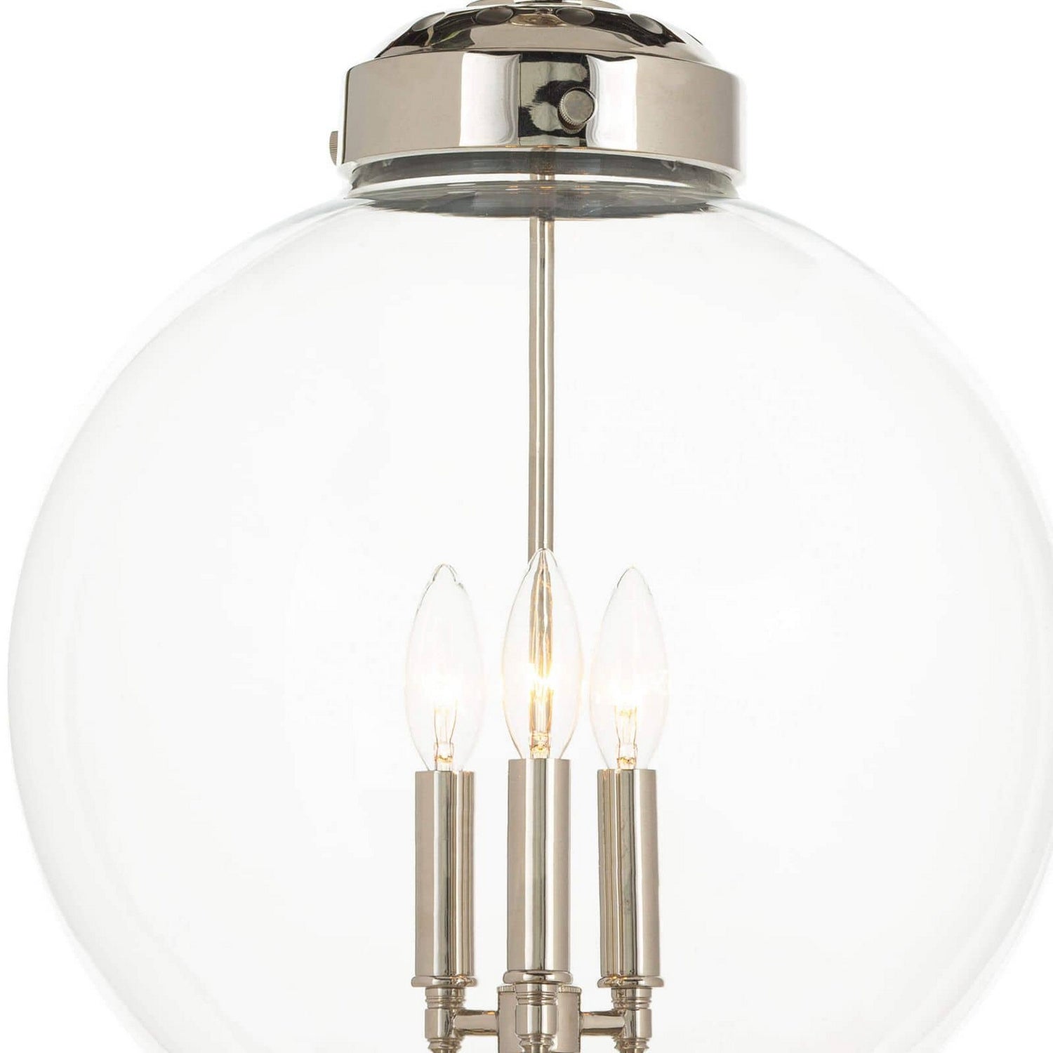 Regina Andrew - 16-1004PN - Three Light Pendant - Globe - Polished Nickel