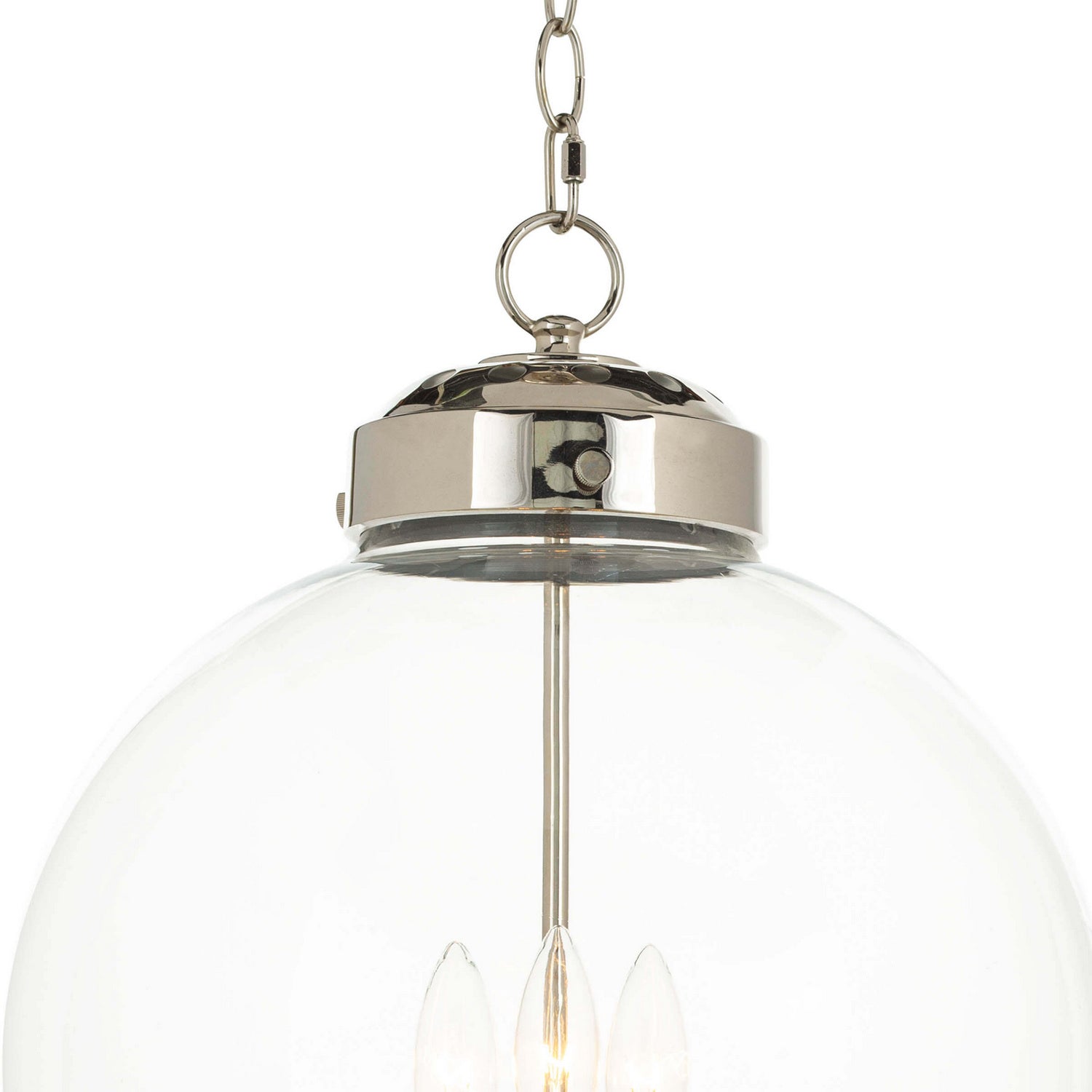 Regina Andrew - 16-1004PN - Three Light Pendant - Globe - Polished Nickel