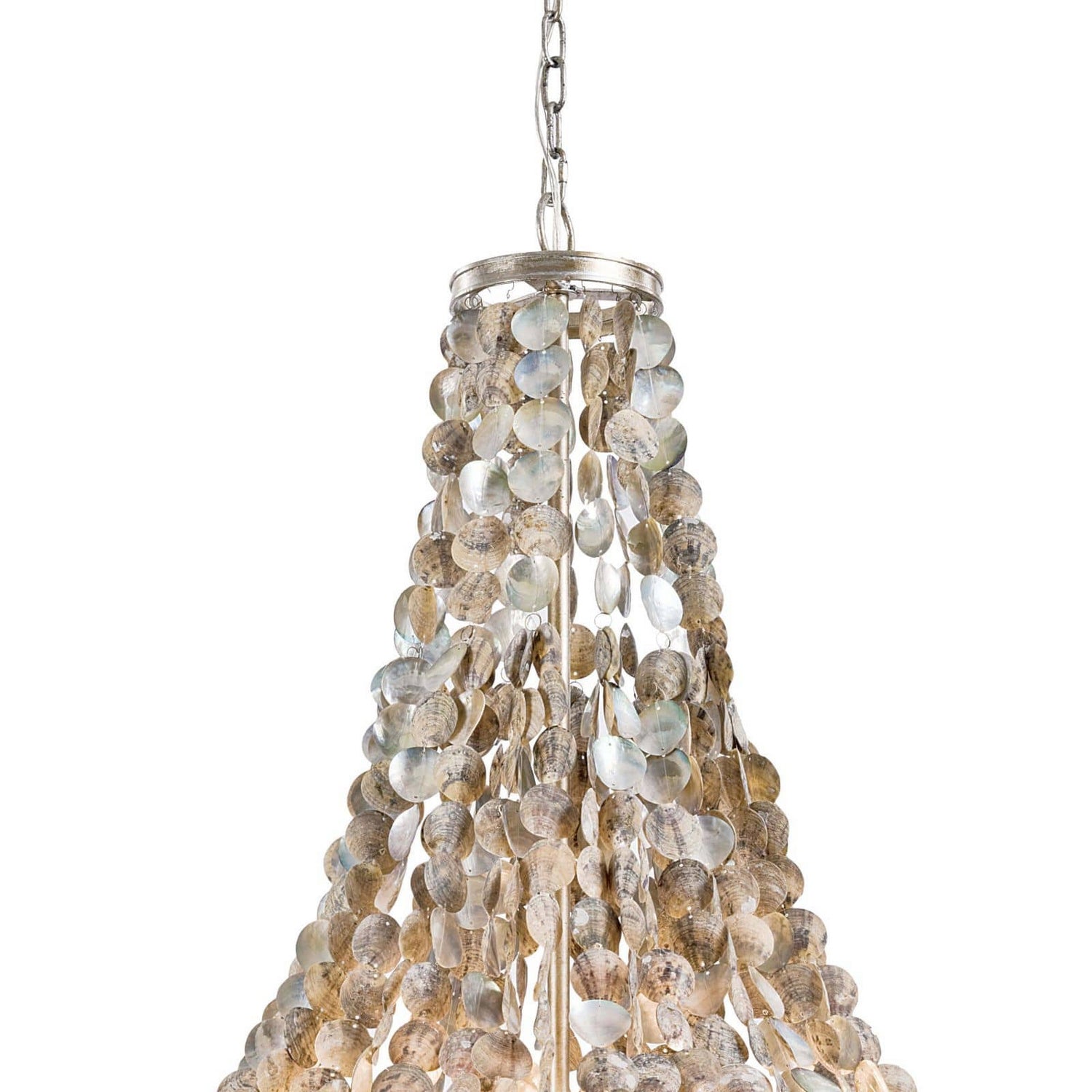 Regina Andrew - 16-1043 - Six Light Chandelier - Capri - Ambered Silver Leaf