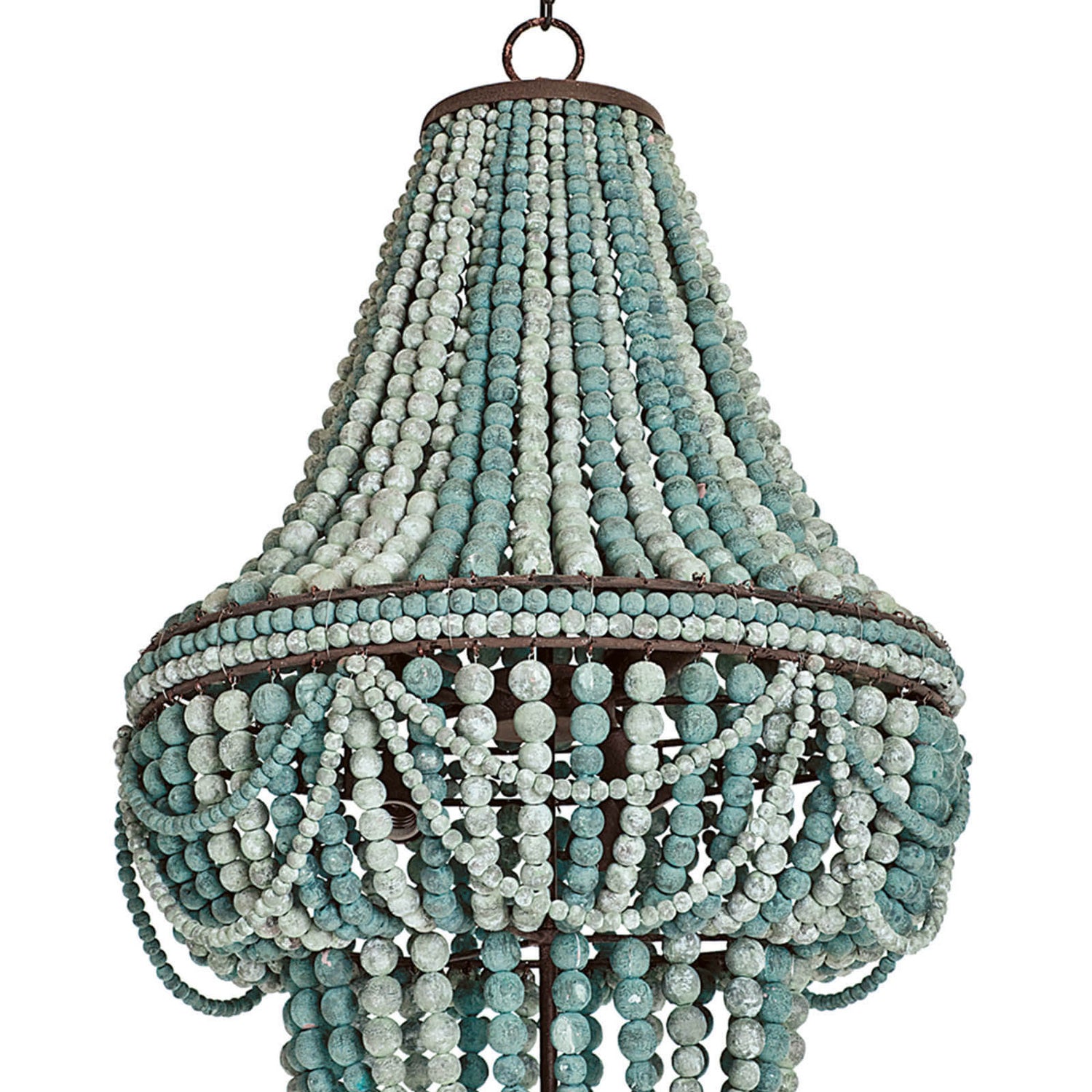 Regina Andrew - 16-1083BL - Six Light Chandelier - Malibu - Blue