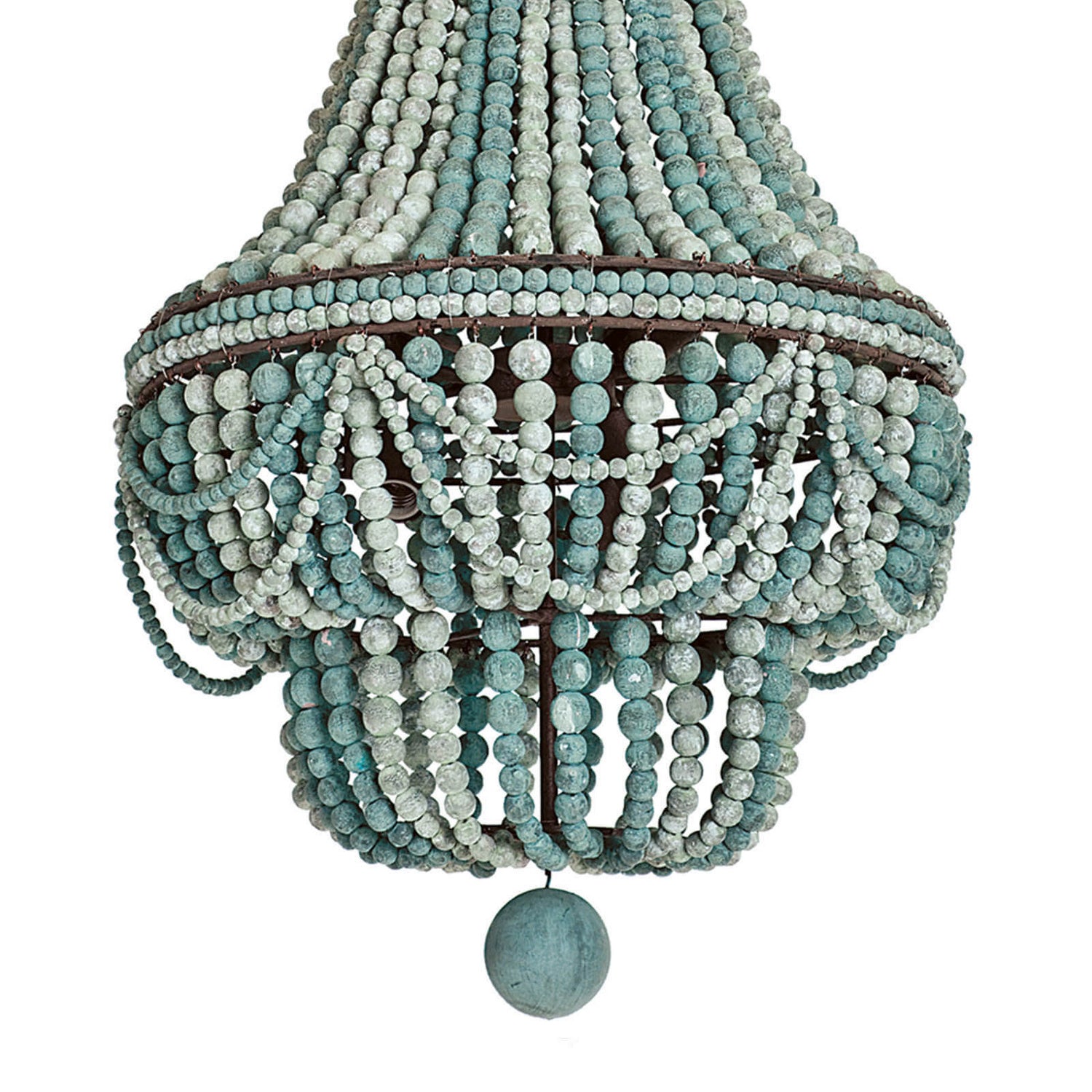 Regina Andrew - 16-1083BL - Six Light Chandelier - Malibu - Blue