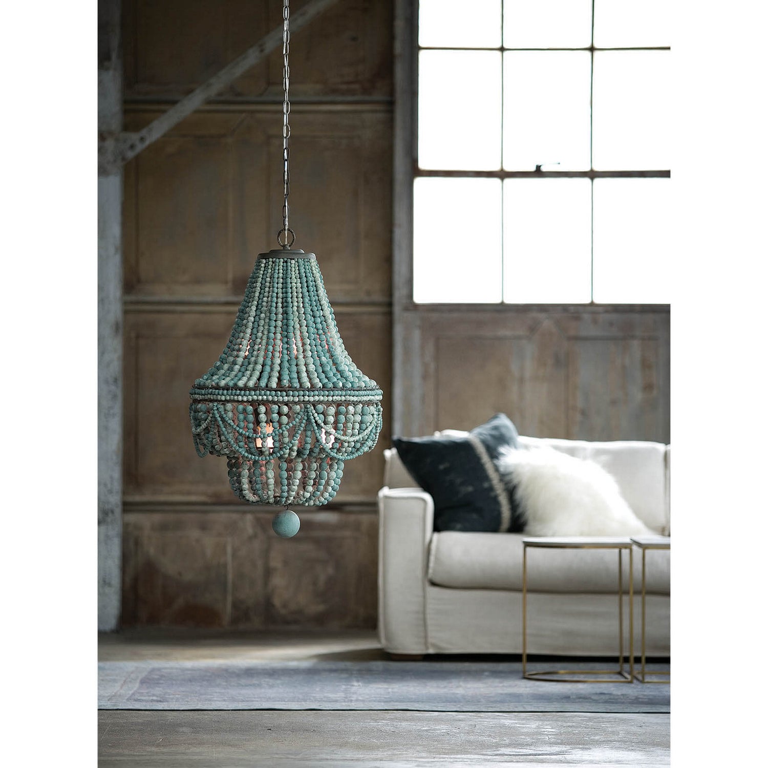 Regina Andrew - 16-1083BL - Six Light Chandelier - Malibu - Blue