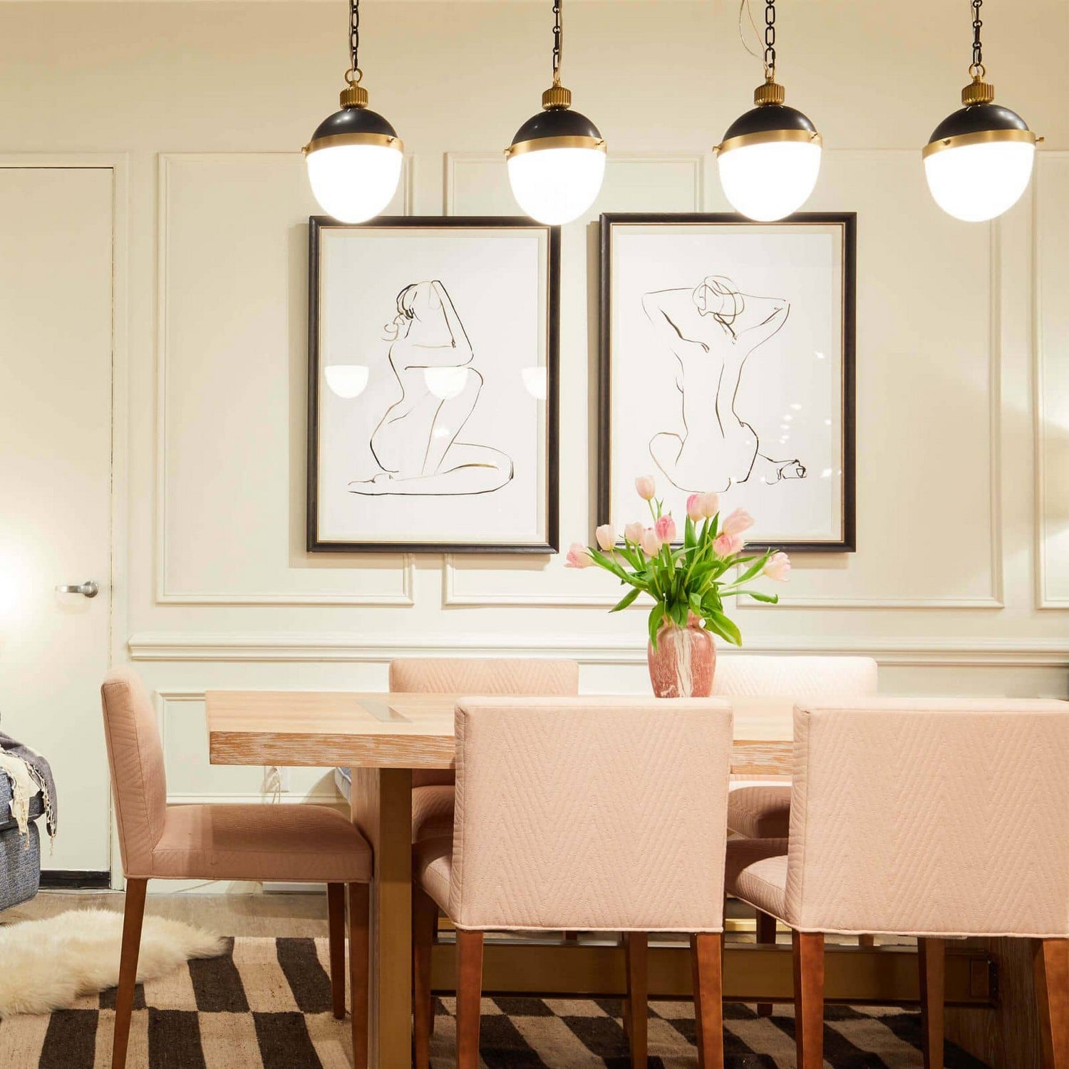 Regina Andrew - 16-1117BBNB - One Light Pendant - Otis - Blackened Brass