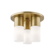 Mitzi - H196503-AGB - LED Flush Mount - Lola - Aged Brass