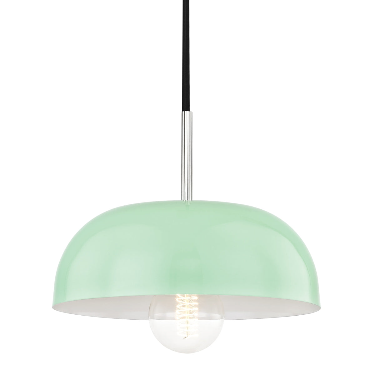 Mitzi - H199701S-PN/MNT - One Light Pendant - Avery - Polished Nickel/Mint