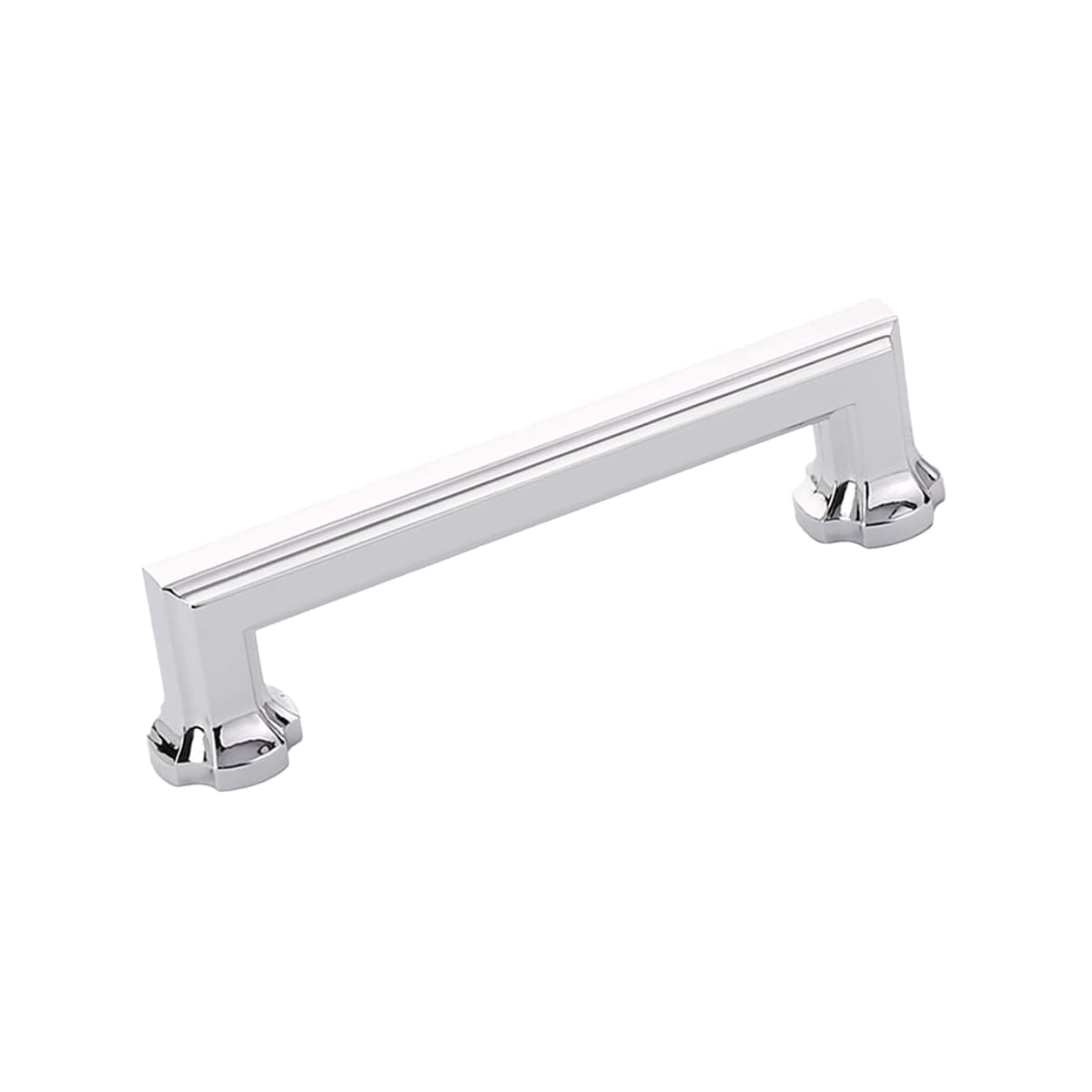 Schaub and Company - 877-26 - Empire 4" Center to Center Traditional Regal Elegant Cabinet Handle / Drawer Pull in Polished Chrome