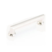 Schaub and Company - 877-PN-10PACK - Empire Pack of (10) - 4" Center to Center Classical Roman Cabinet Handles / Drawer Pulls in Polished Nickel