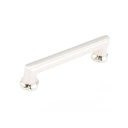 Schaub and Company - 877-PN - Empire 4" Center to Center Traditional Regal Elegant Cabinet Handle / Drawer Pull in Polished Nickel