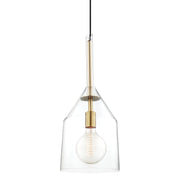 Mitzi - H252701L-AGB - One Light Pendant - Sloan - Aged Brass