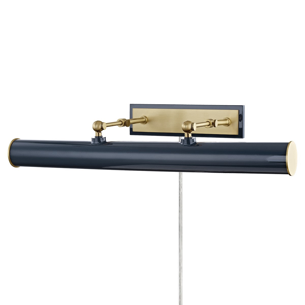 Mitzi - HL263203-AGB/NVY - Three Light Picture Light - Holly - Aged Brass/Navy