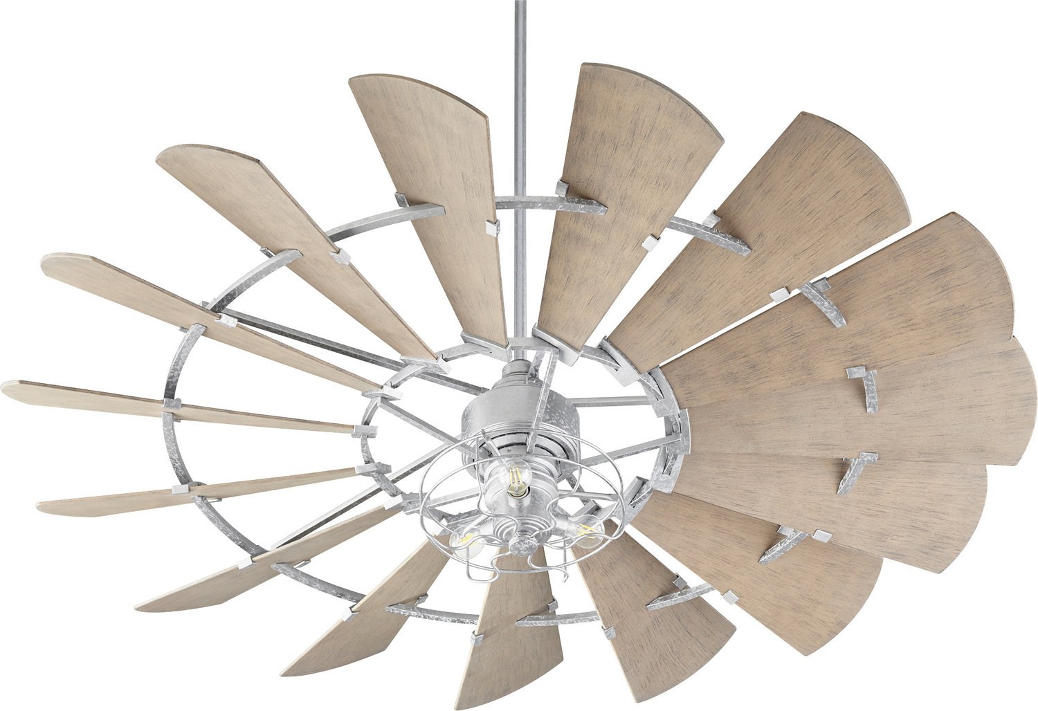 Quorum - 1905-9 - LED Fan Light Kit - Windmill - Galvanized