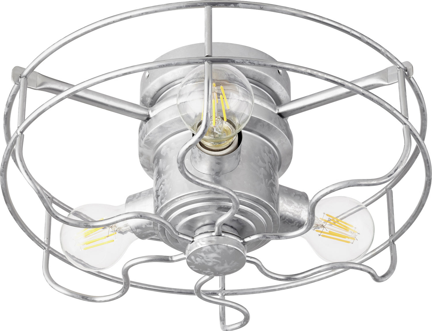 Quorum - 1905-9 - LED Fan Light Kit - Windmill - Galvanized