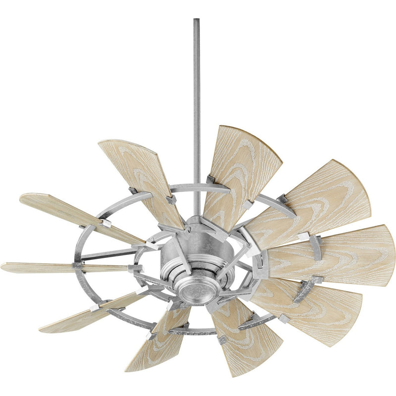 Quorum - 194410-9 - 44"Patio Fan - Windmill - Galvanized