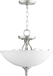 Quorum - 2827-15-65 - Three Light Dual Mount - Jardin - Satin Nickel