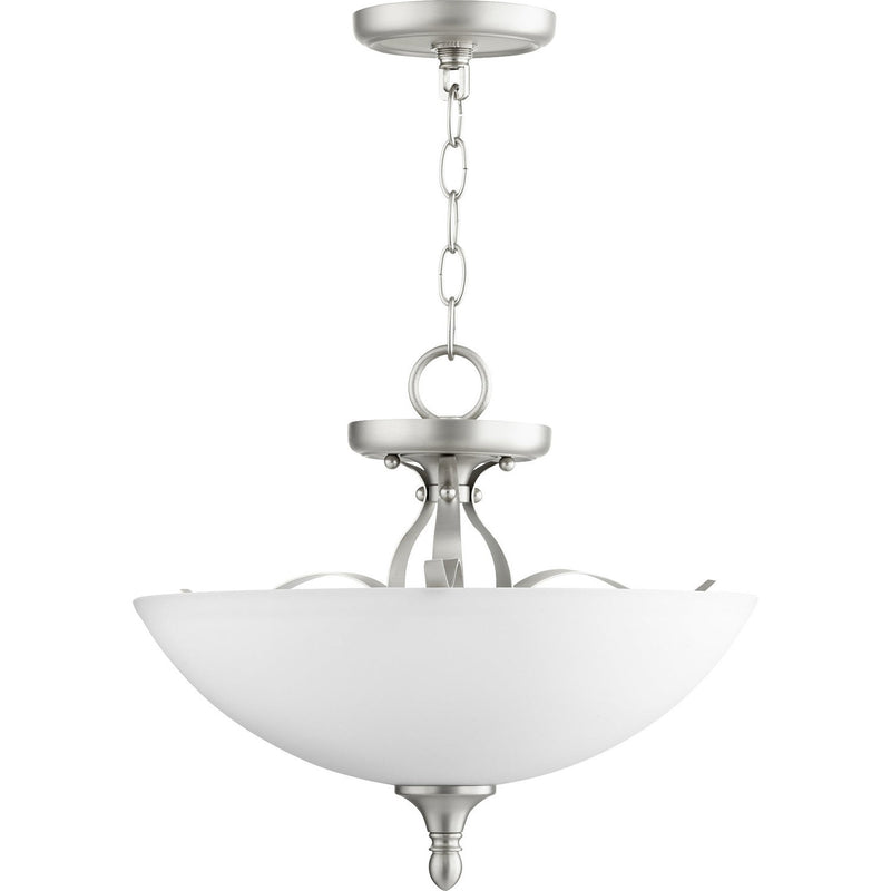 Quorum - 2827-15-65 - Three Light Dual Mount - Jardin - Satin Nickel