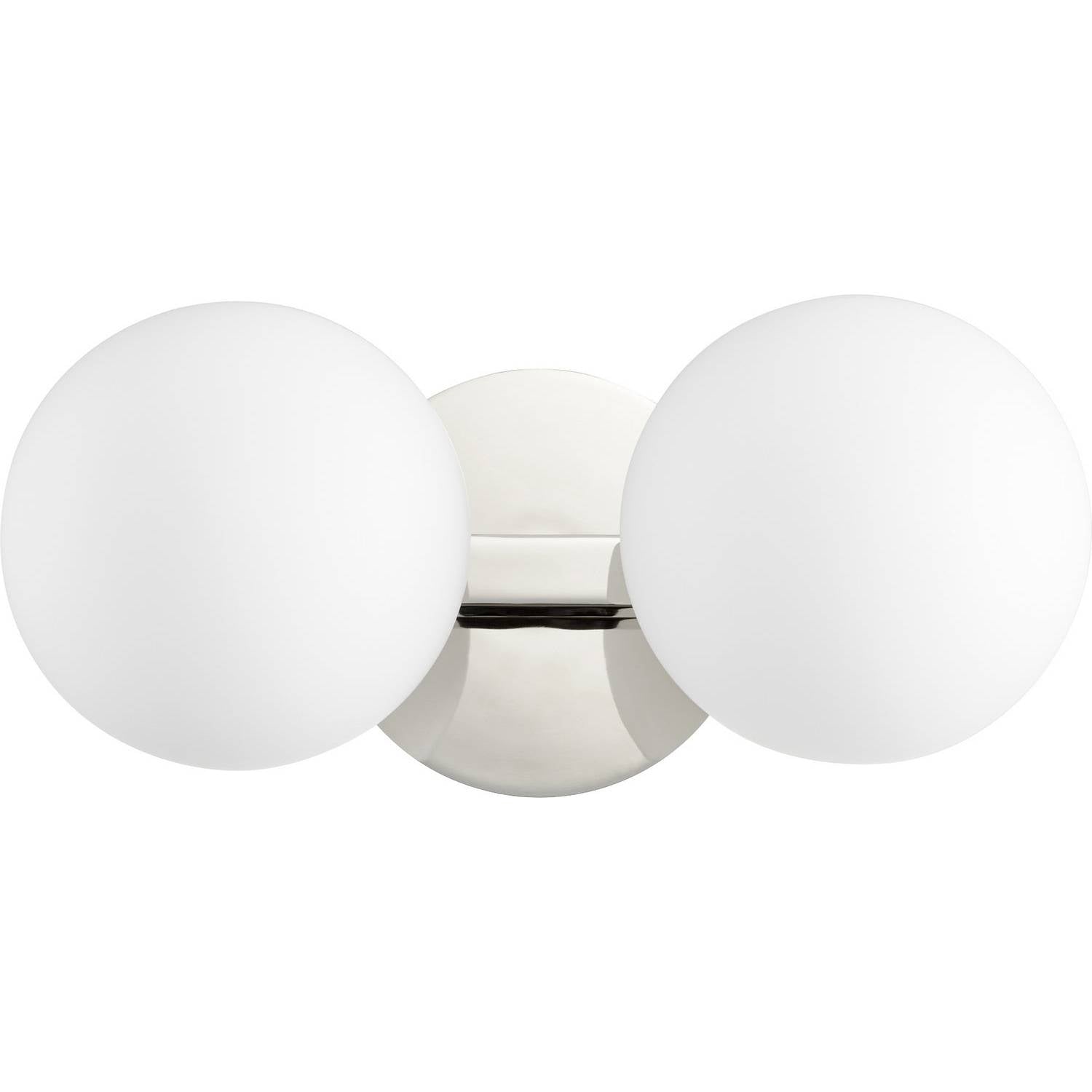 Quorum - 539-2-62 - Two Light Vanity - 539 Globe Vanities - Polished Nickel