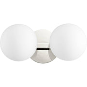 Quorum - 539-2-62 - Two Light Vanity - 539 Globe Vanities - Polished Nickel