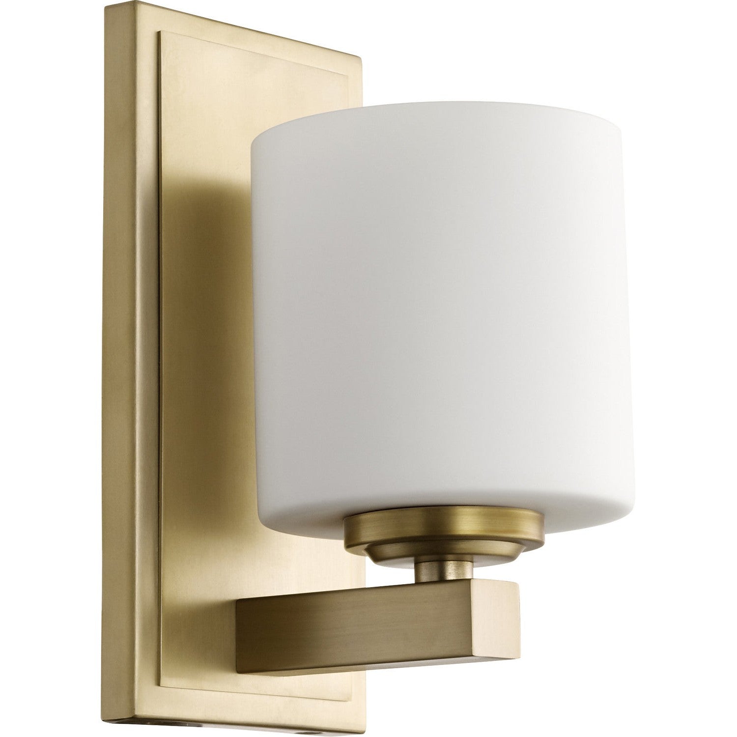 Quorum - 5669-1-80 - One Light Wall Mount - 5669 Cylinder Lighting Series - Aged Brass