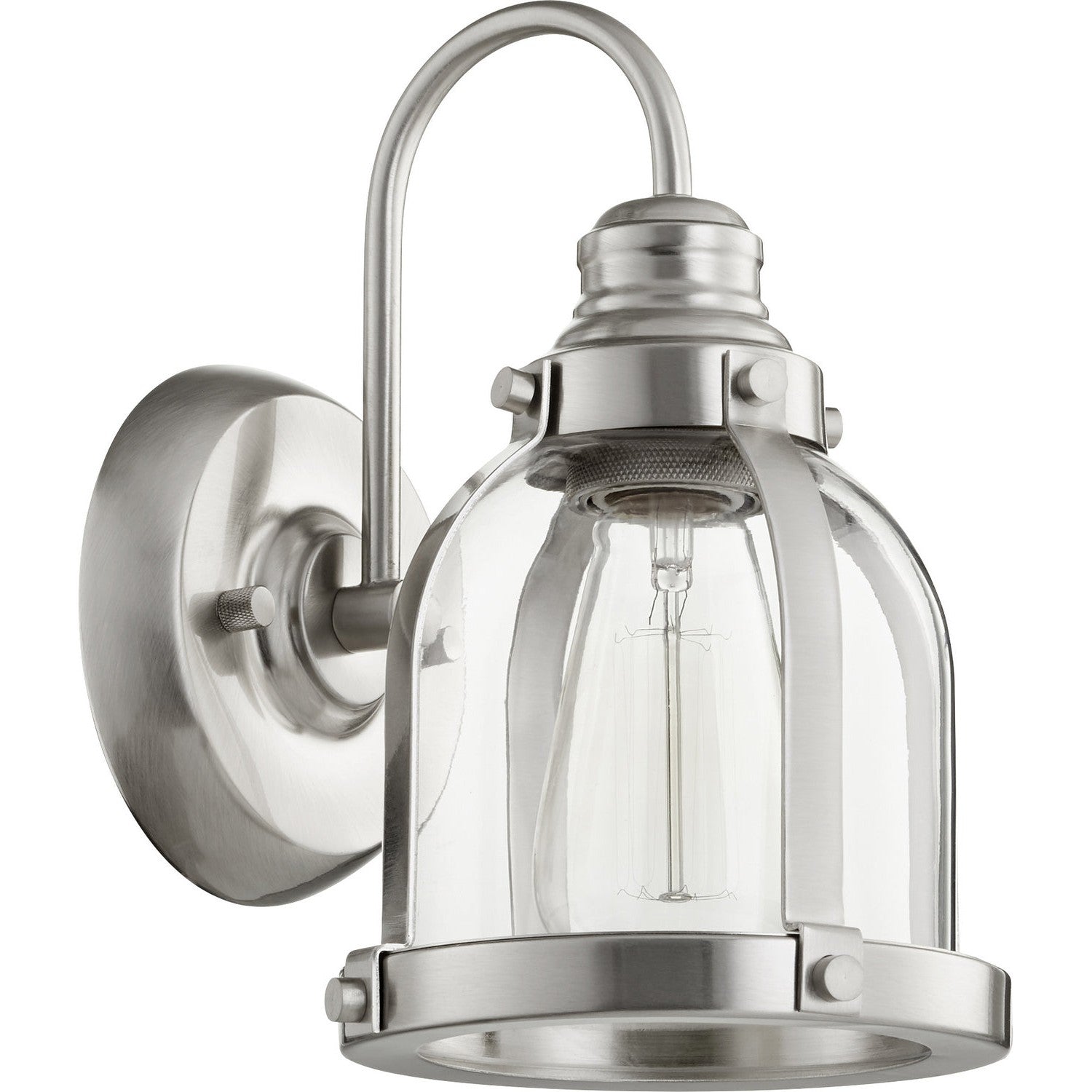 Quorum - 586-1-65 - One Light Wall Mount - Banded Lighting Series - Satin Nickel