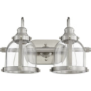 Quorum - 586-2-65 - Two Light Vanity - Banded Lighting Series - Satin Nickel
