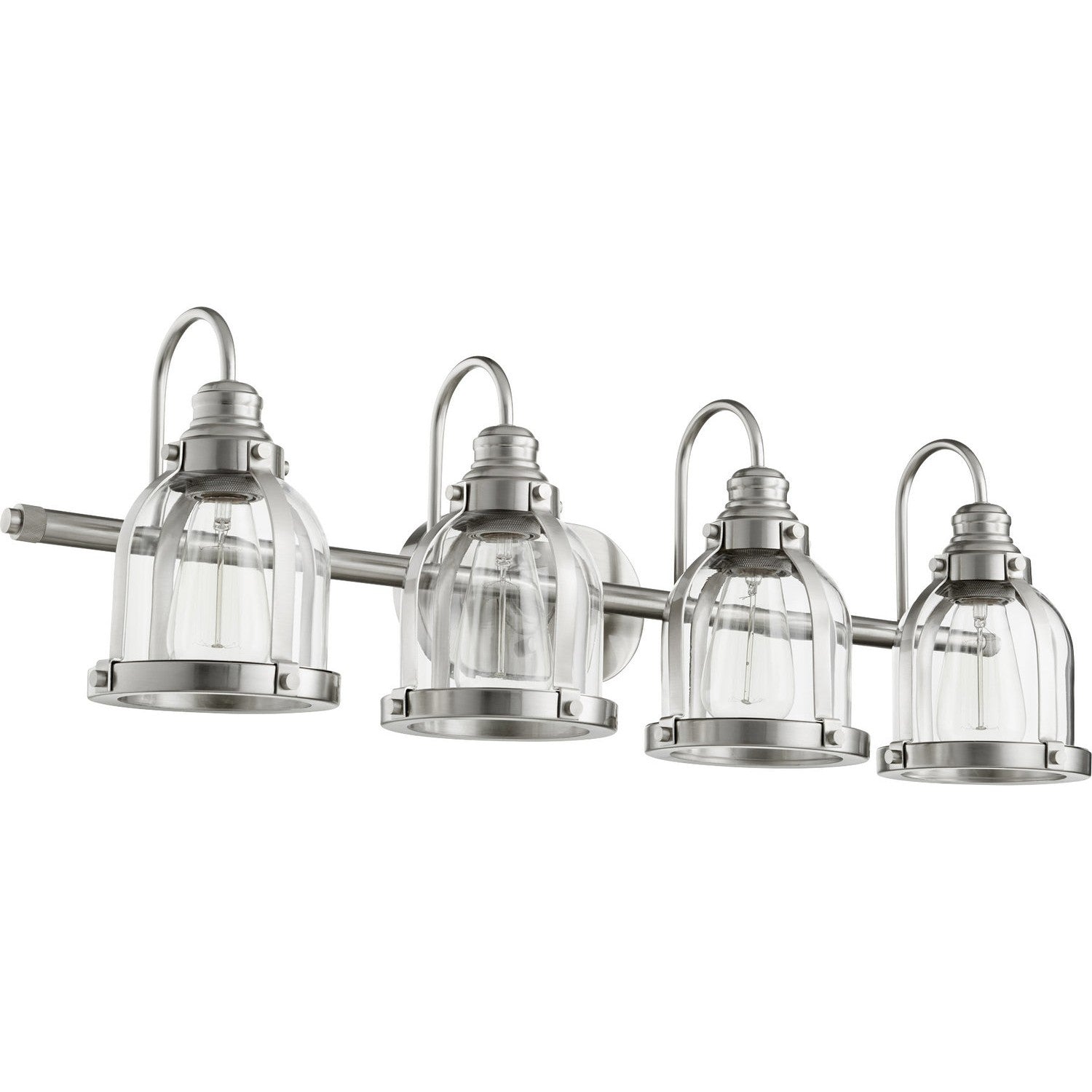 Quorum - 586-4-65 - Four Light Vanity - Banded Lighting Series - Satin Nickel